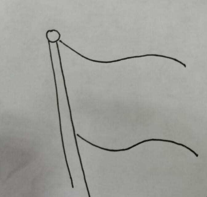 简单党旗怎么画