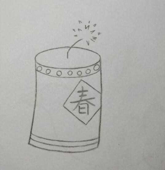 放烟花简笔画怎么画