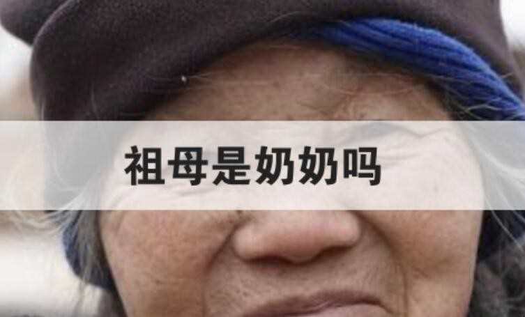 祖母是姥姥吗
