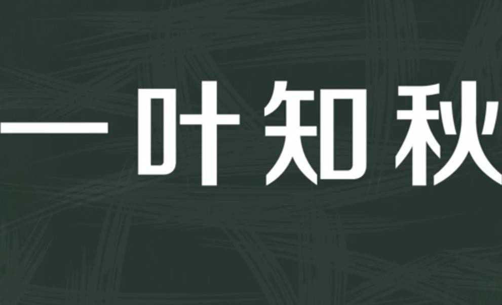 一叶知秋的意思是什么