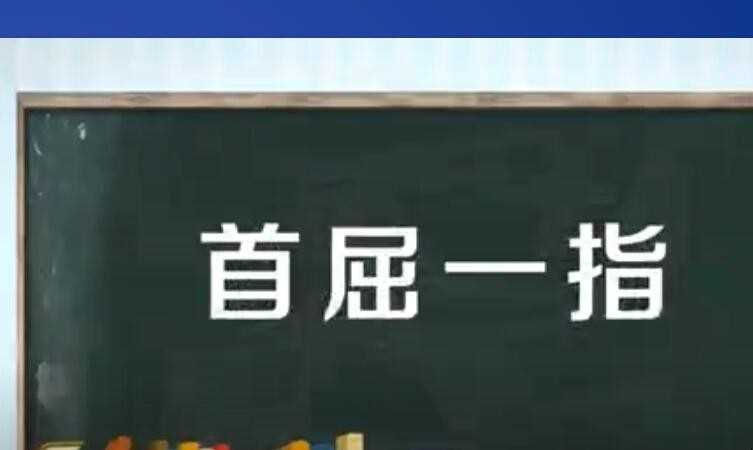 首屈一指的近义词有哪些