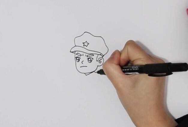 红色革命烈士简笔画怎么画