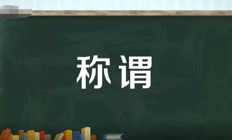 称谓是什么意思