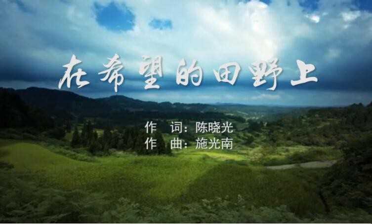 《在希望的田野上》的歌词是什么