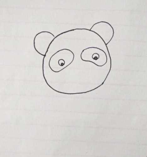 熊猫简笔画怎么画
