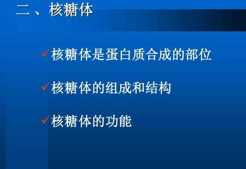 核糖体的构成是啥