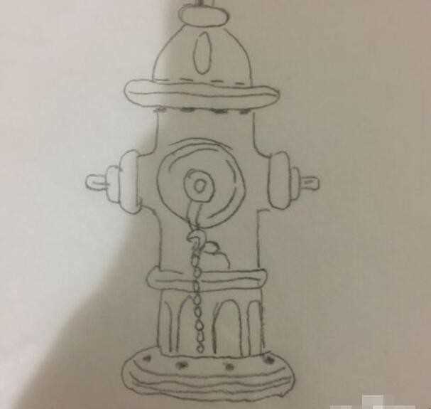 如何画消防栓简笔画