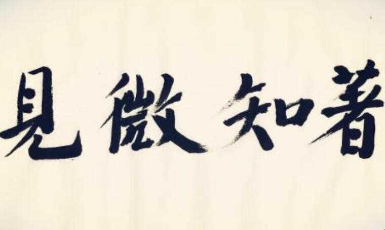 见微知着是什么意思