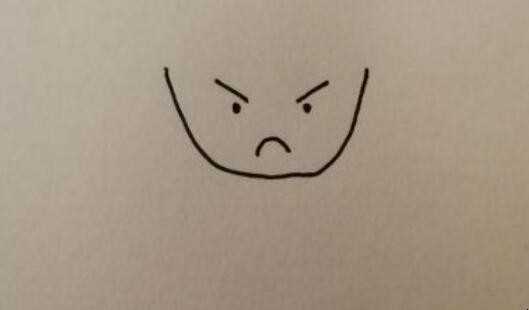 简笔画生气的表情怎么画
