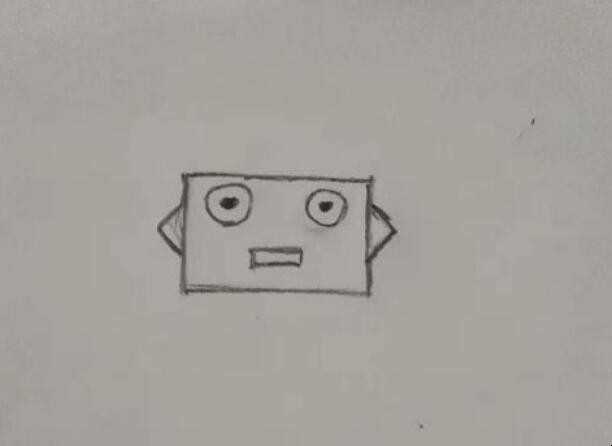 如何画机器人简笔画