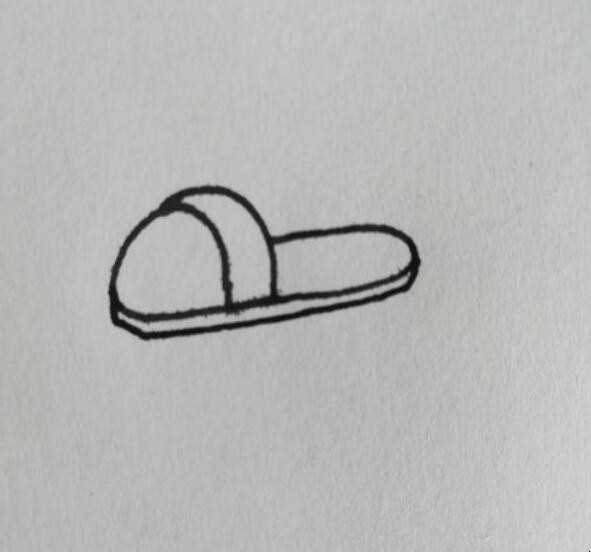 凉拖简笔画怎么画