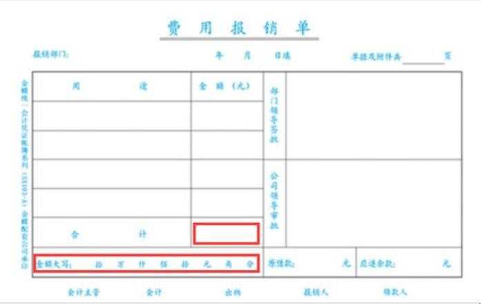 怎样填写费用报销单