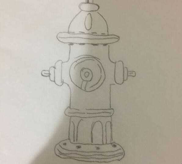 如何画消防栓简笔画