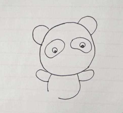 熊猫简笔画怎么画