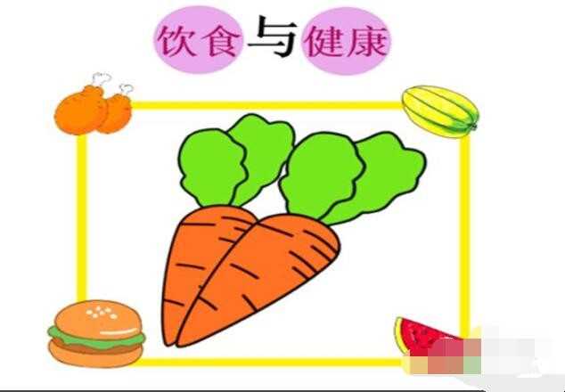 科学饮食手抄报怎么画