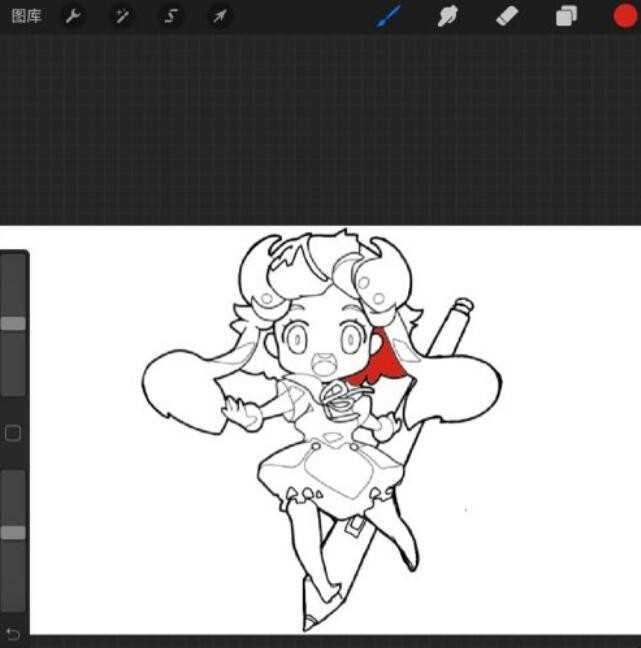 procreate怎么实现一键填色