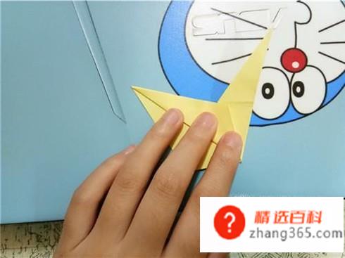 如何用折纸折V形飞镖