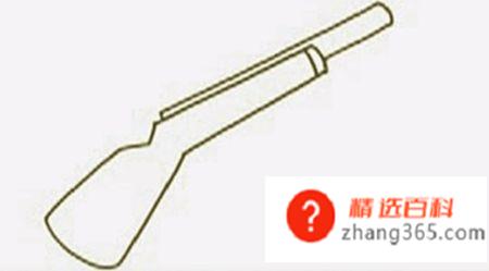 怎么画步枪简笔画