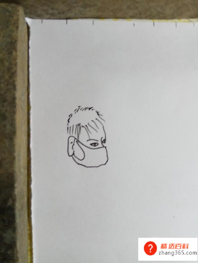 怎样画简笔画戴口罩？