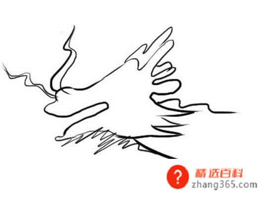 儿童简笔画：如何画龙的头部？