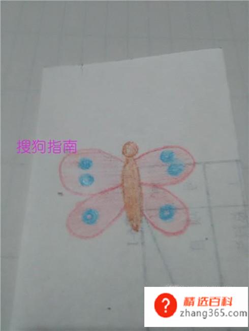简笔画彩色的蝴蝶怎么画