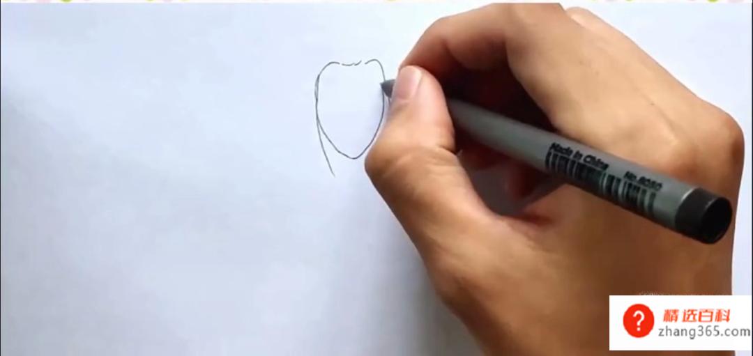 怎么画肖战简笔画