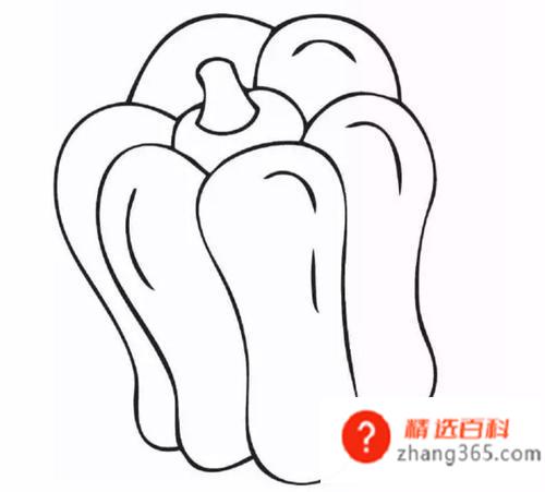 蔬菜简笔画(做菜的时候也可以带着孩子观察蔬菜)