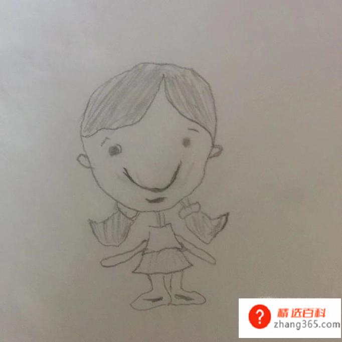 超萌超简单卡通女孩画法