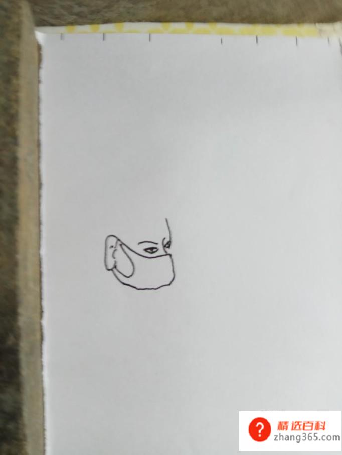 怎样画简笔画戴口罩？