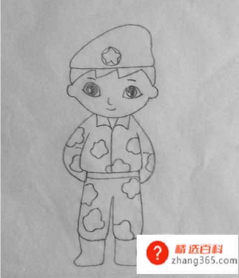 军人简笔画
