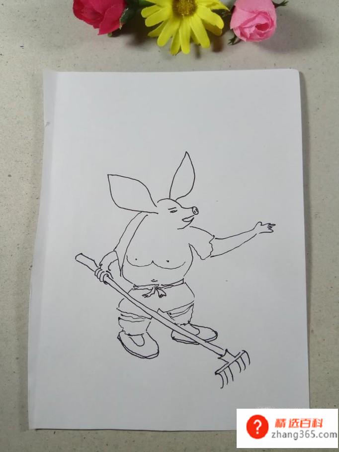 怎样画简笔画猪八戒(怎样画猪八戒)