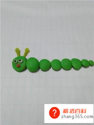 橡皮泥手工毛毛虫的做法