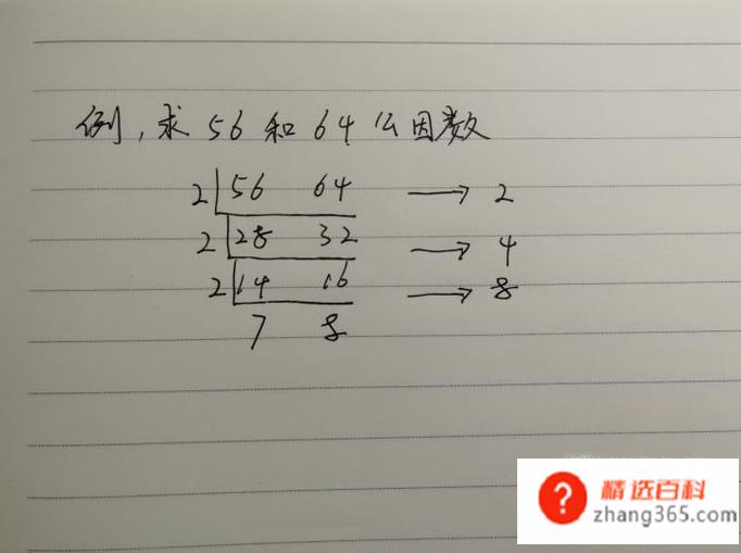 最大公因数求法(短除法运算过程中怎样求公因数)