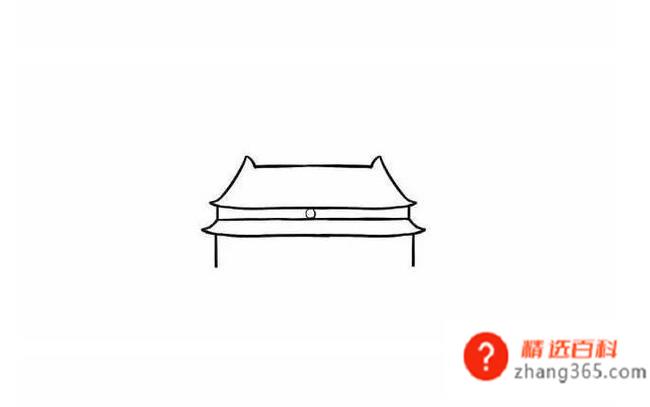 怎么画天安门建筑卡通画?手绘天安门简笔画教程