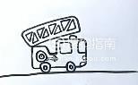 消防车儿童简笔画(消防车怎么画)