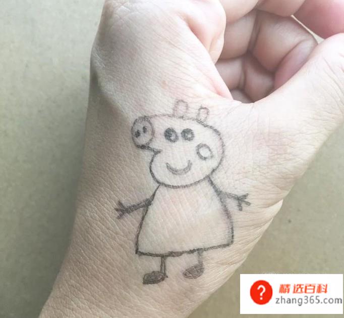 怎么在手上画小纹身