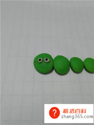 橡皮泥手工毛毛虫的做法
