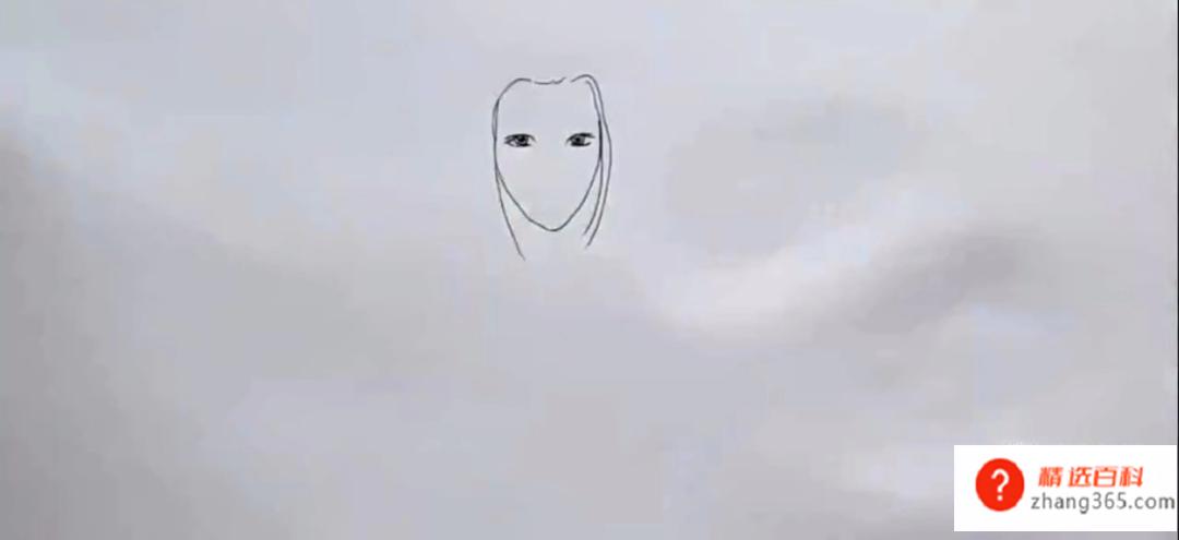 怎么画肖战简笔画