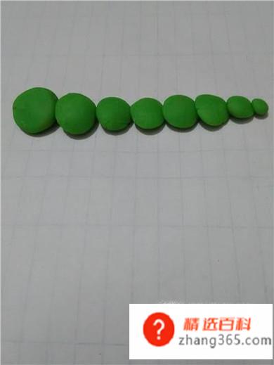 橡皮泥手工毛毛虫的做法
