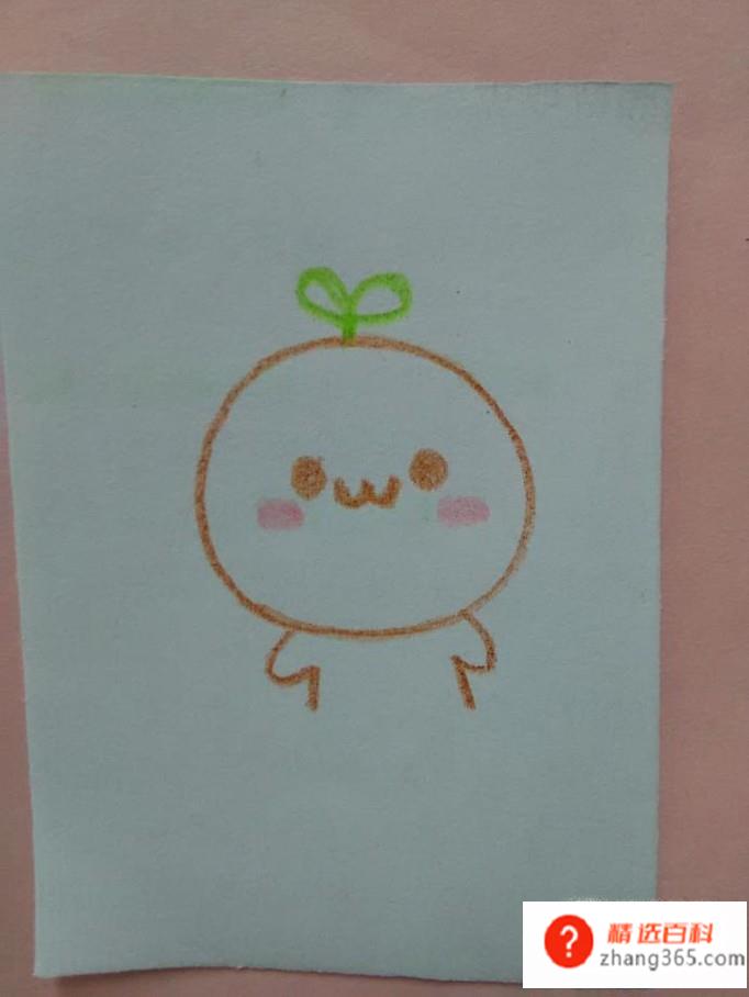 长草颜团子简笔画怎么画