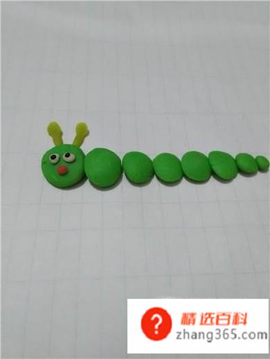 橡皮泥手工毛毛虫的做法