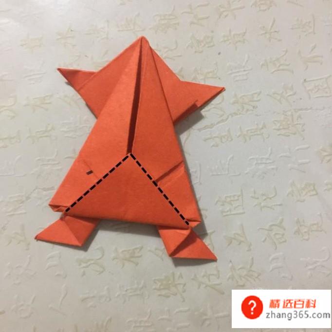 教你手工折纸青蛙的方法(小青蛙长方形折纸的操作方法)