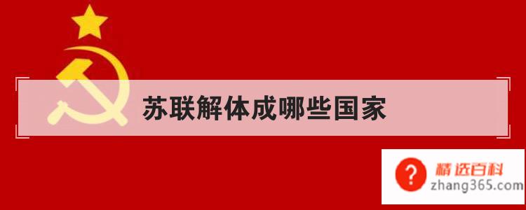 苏联解体成哪些国家