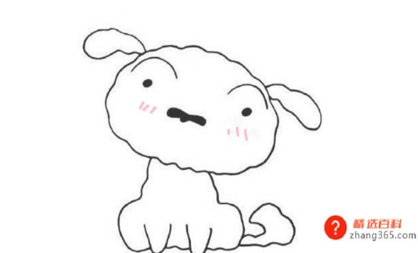 蜡笔小新小白怎么画(蜡笔小新中如何画小白)
