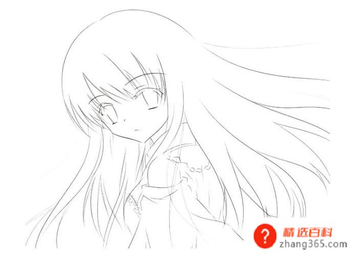 卡通人物简笔画美少女怎么画(卡通美少女以她美丽的身姿吸引着成千上万的动漫爱好者)