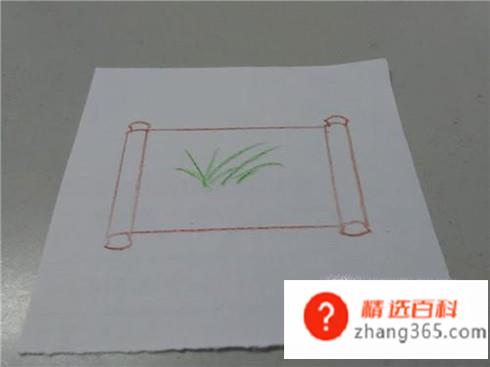 如何画出一张卷轴画