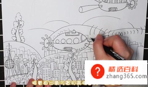 最简单的科幻画怎么画(海底城市科幻画操作方法)