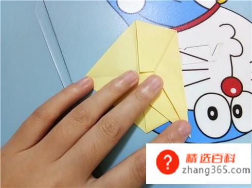 如何用折纸折V形飞镖