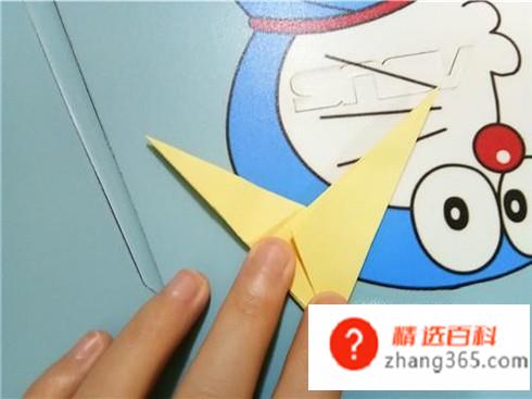 如何用折纸折V形飞镖