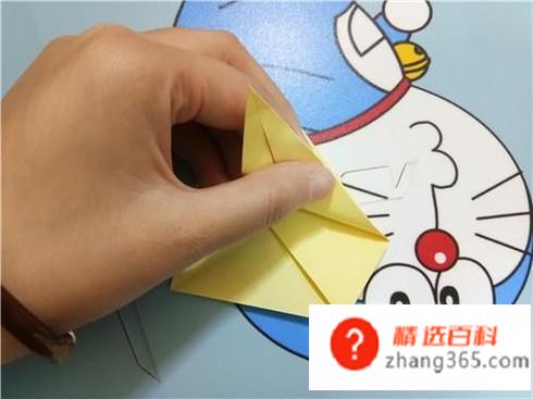 如何用折纸折V形飞镖